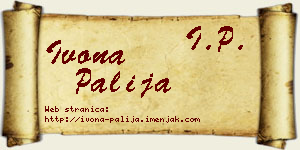 Ivona Palija vizit kartica